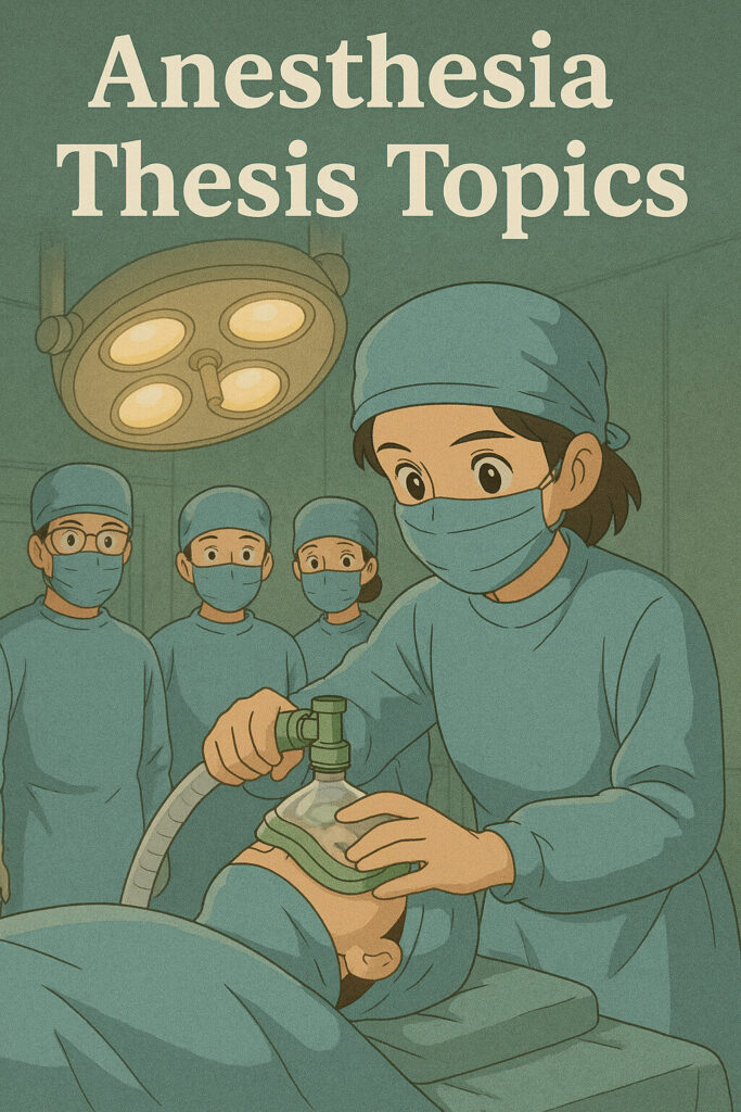 Anesthesia Thesis Topics