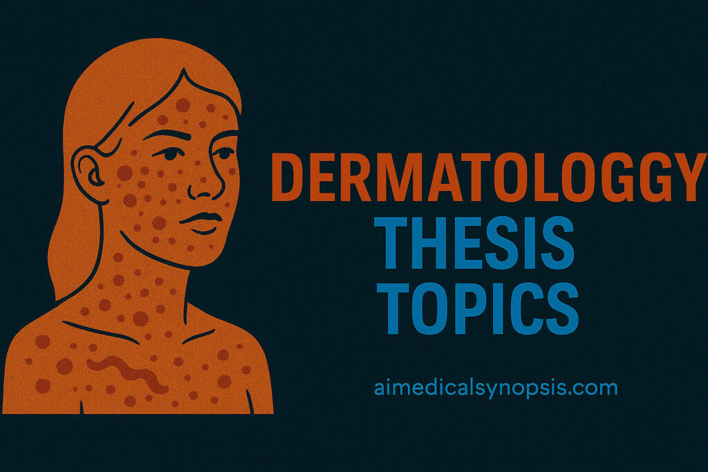 Dermatology Thesis topics
