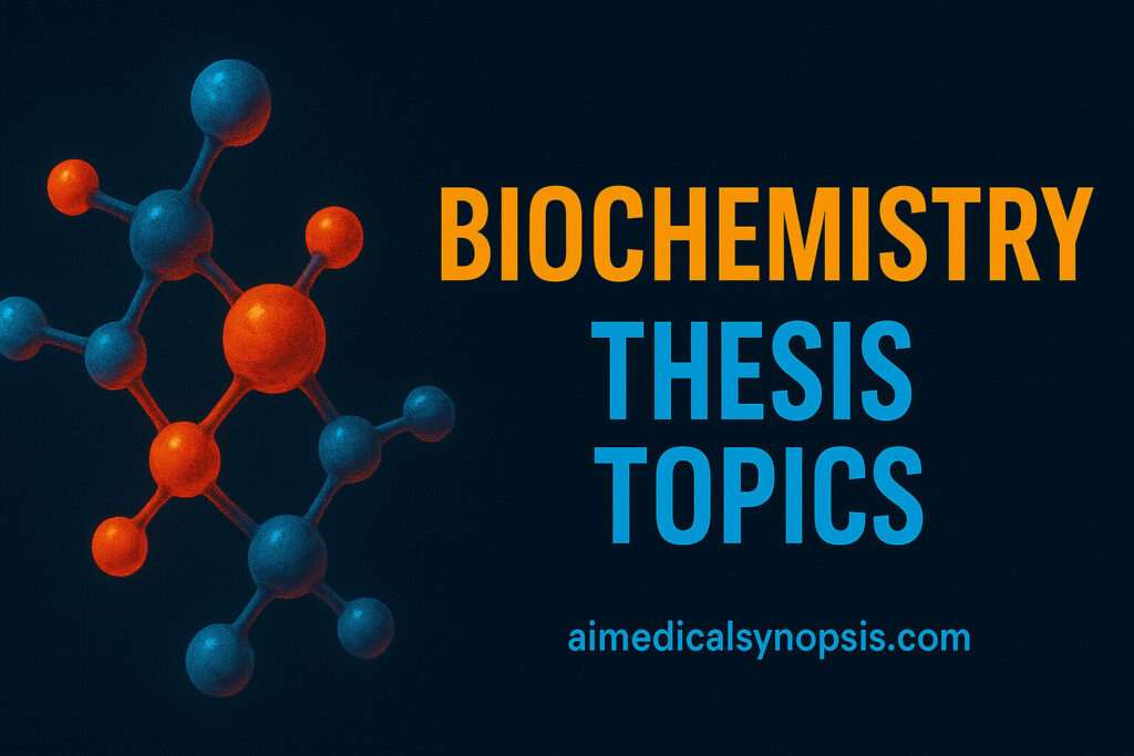 Biochemistry thesis topics