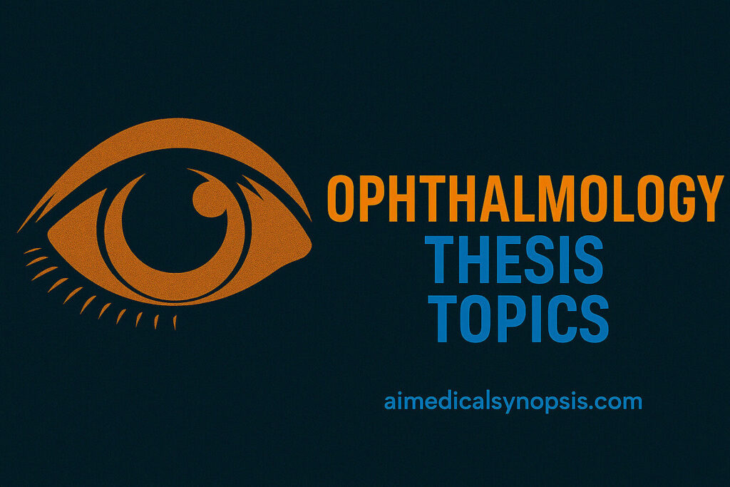 Ophthalmology thesis topics