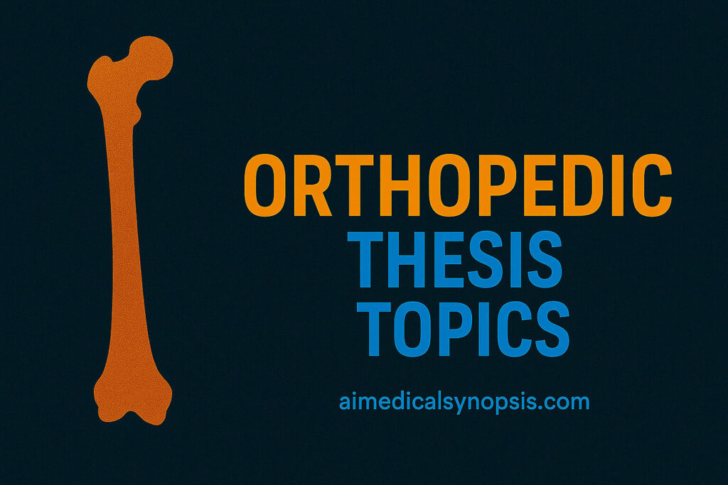 orthopedics thesis topics