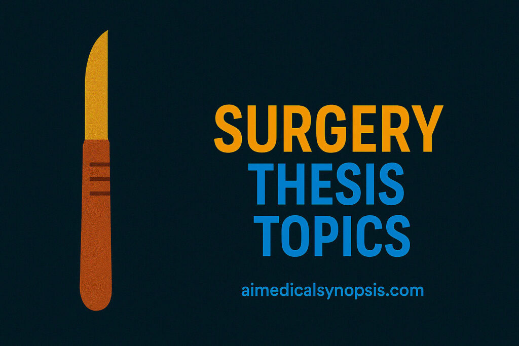 surgery thesis topics