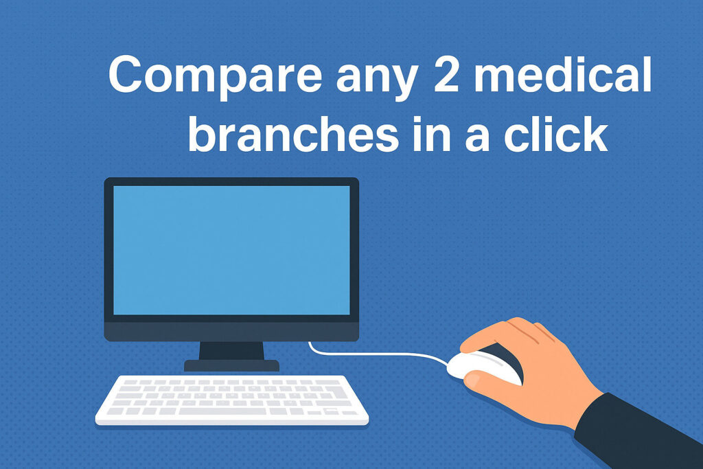 Pg medical courses selector