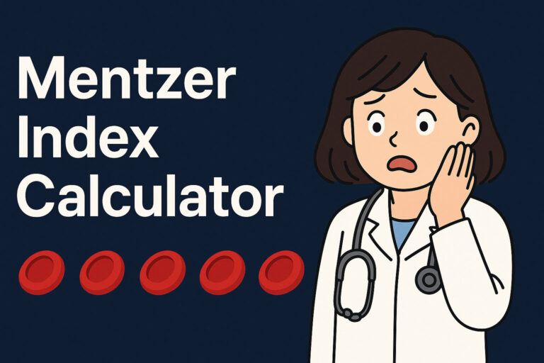 Mentzer Index Calculator