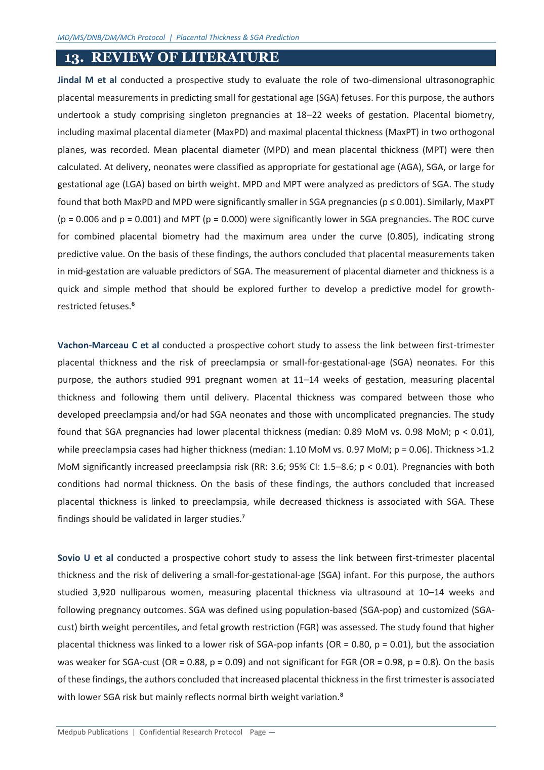 Review of literature with real cited studies